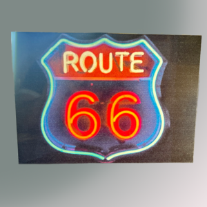 Letrero Route 66 neon