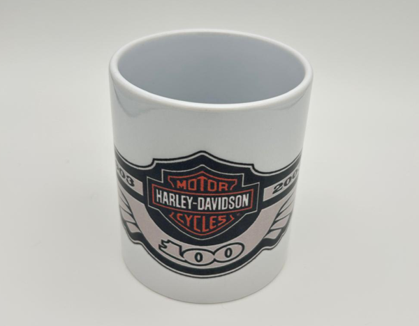 Taza Harley Davidson Blanca