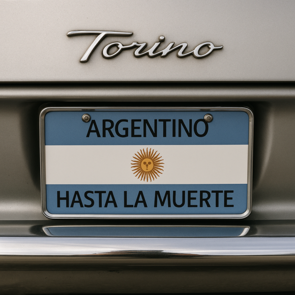 Placa Argentino hasta la muerte