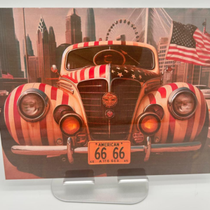 Placa auto americano