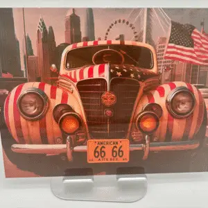 Placa auto americano