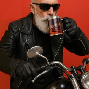 Taza Chopper plateada
