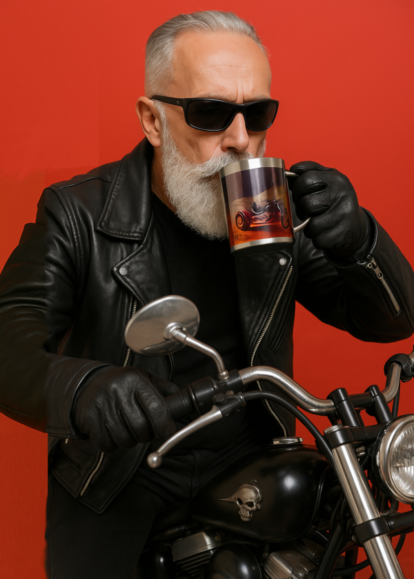 Taza Chopper plateada