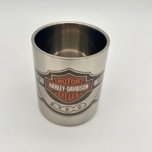 Taza plateada Harley Davidson