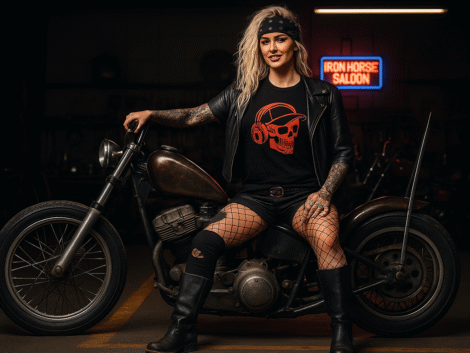 camiseta calavera dj negra1